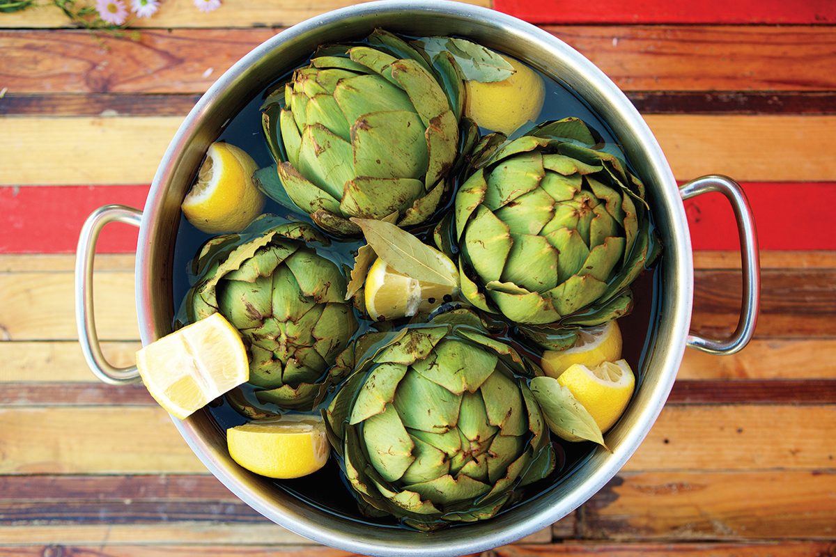 Steamed Artichokes with Lemon Butter TheWineBuzz