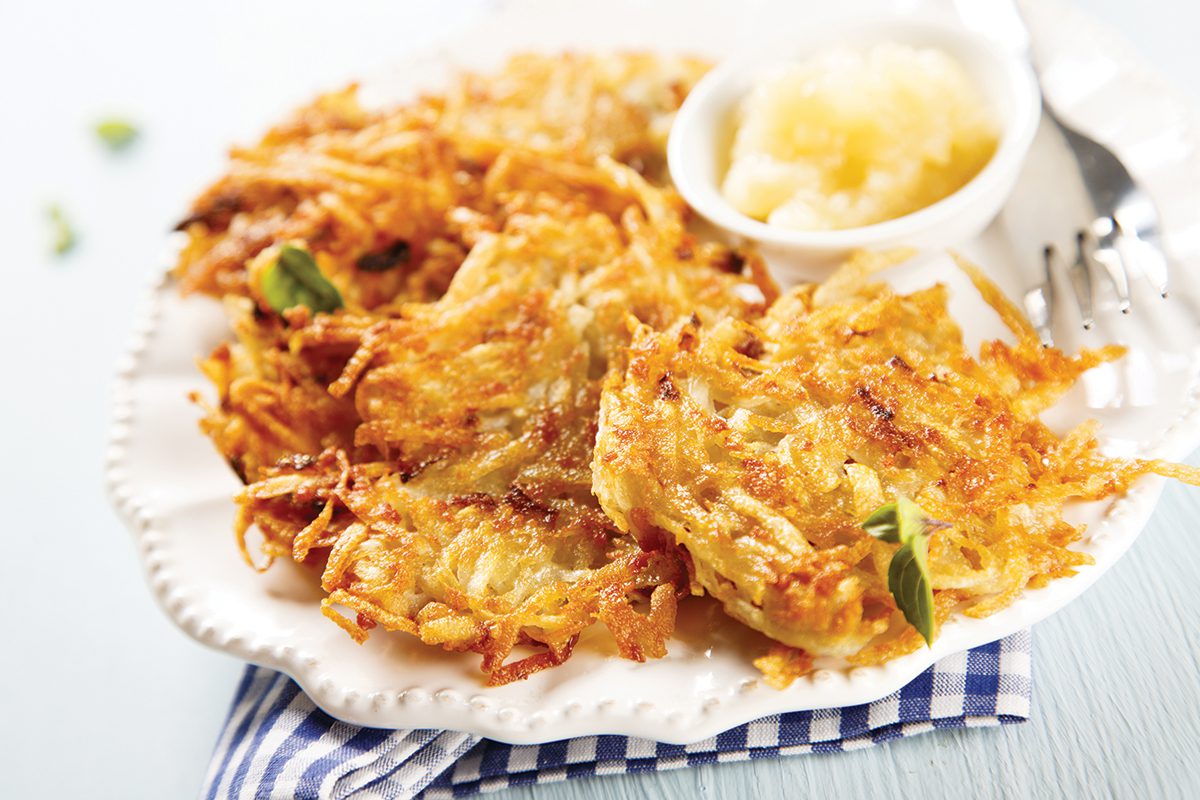 Potato Pancakes with SugarRoasted Apples TheWineBuzz